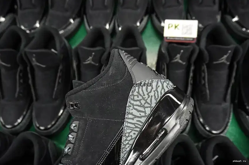 Retro GOD SHIP Jordan  RETAIL 3 Cat MATERIALS Air PK TO READY Black 0515